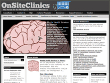 Tablet Screenshot of onsiteclinics.org